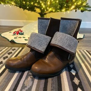 Cognac Leather Sorel Moto Boot